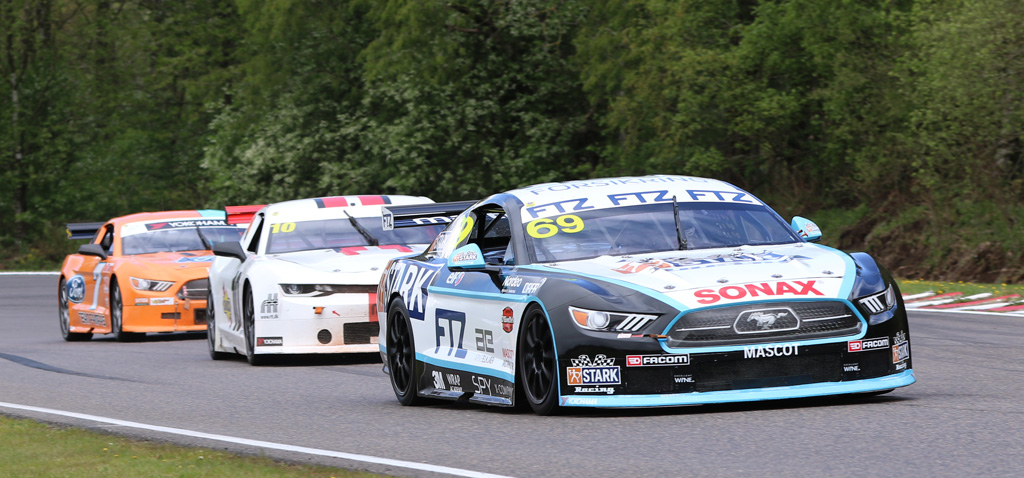 Kasper H. Jensen. atter i front fra start til slut.
(Foto: Motorsporten.dk)
